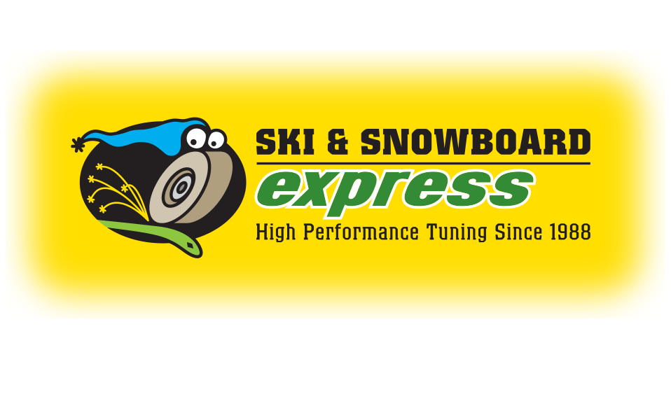 Logo for a ski-tuning shop in Richmond, Vermont (color scheme includes a yellow background).