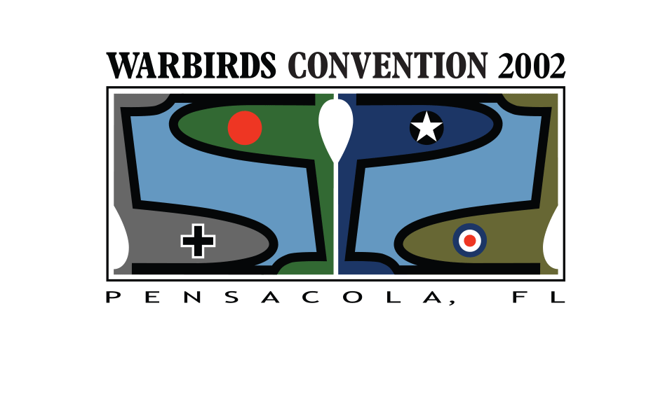 Logo for a convention of virtual pilots in an online, World War II aerial combat simulation.