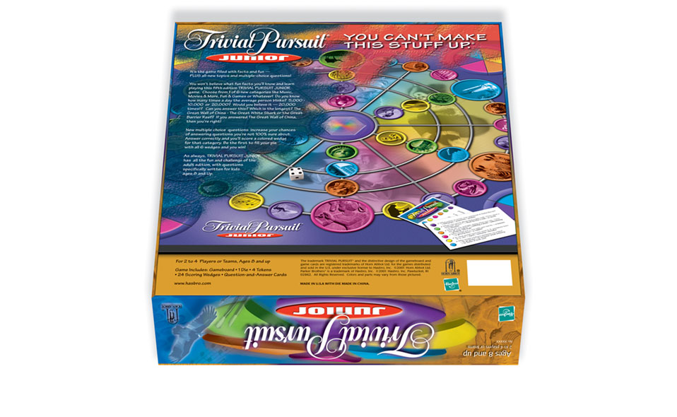 Trivial Pursuit Junior 5th Edition, box bottom.