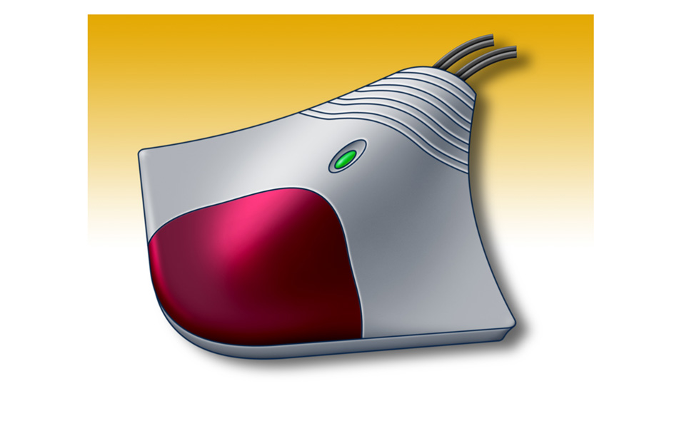 Product design and rendering of an infrared, electronics lockout device, for Black Tern product development.